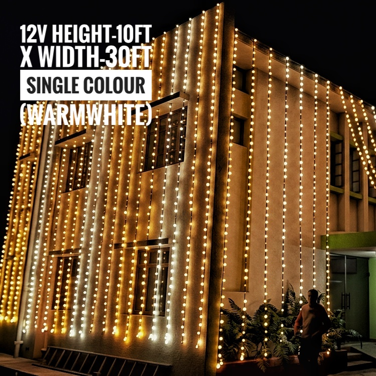 12v H-10ft x W-30ft Single colour warmwhite