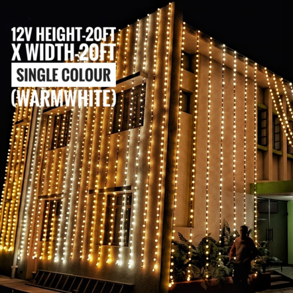 12v H-20ft x W-20ft Single colour warmwhite