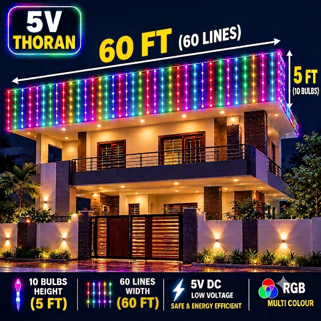 5ft(height) x 60ft(width) Pixel Led Design Thoran