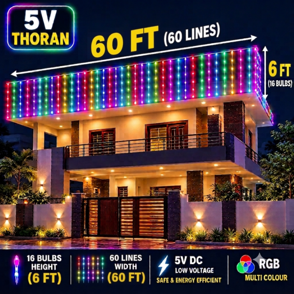 6ft(height) x 60ft(width) Pixel Led Design Thoran