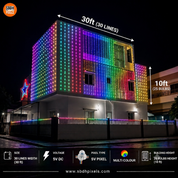10ft(height) x 30ft(width) Pixel Led Design Thoran