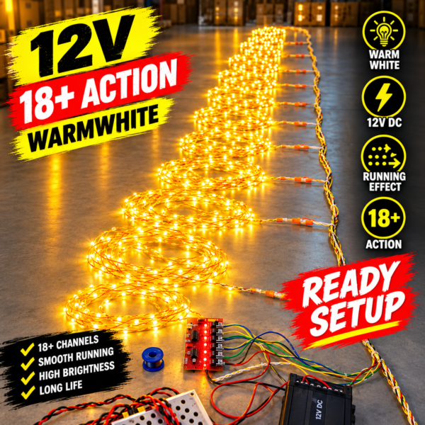 12v Warmwhite 20ft Height x 30ft Width Running