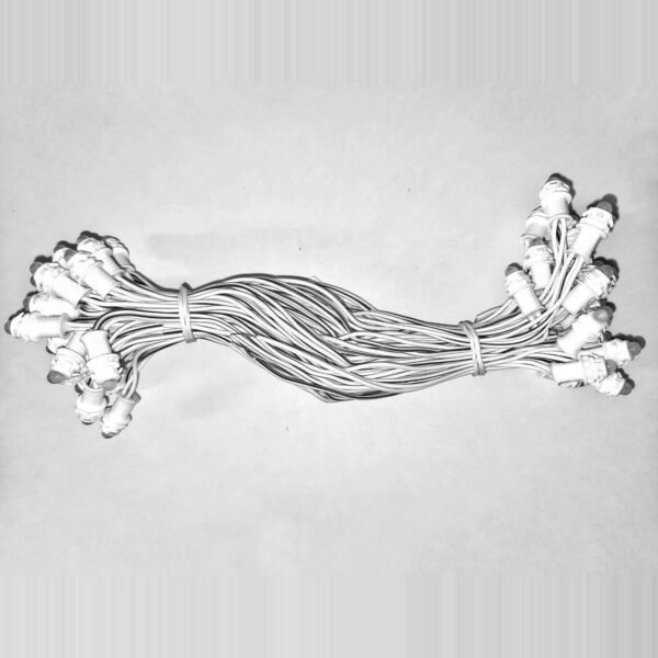 12V White LED String 7 Inch, 50 Bulbs