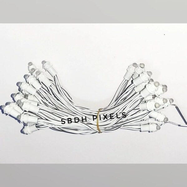 12V White LED String 5 Inch, 50 Bulbs