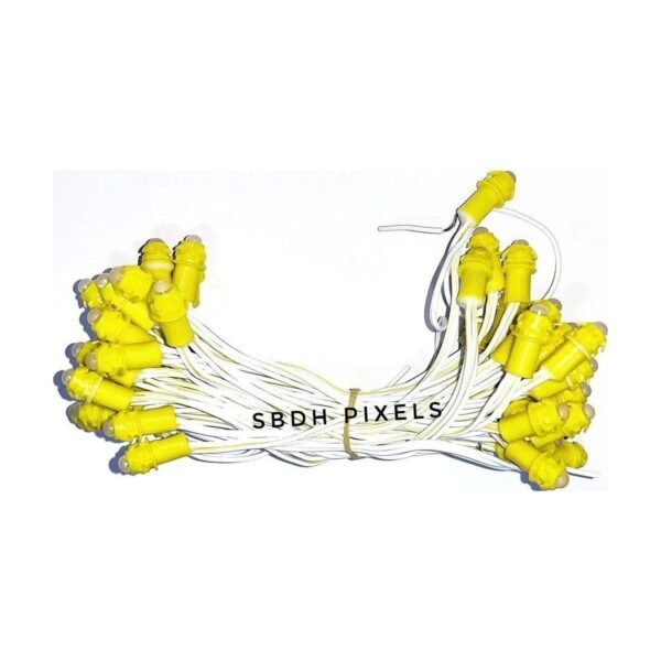 12V Yellow LED String 5 Inch, 50 Bulbs