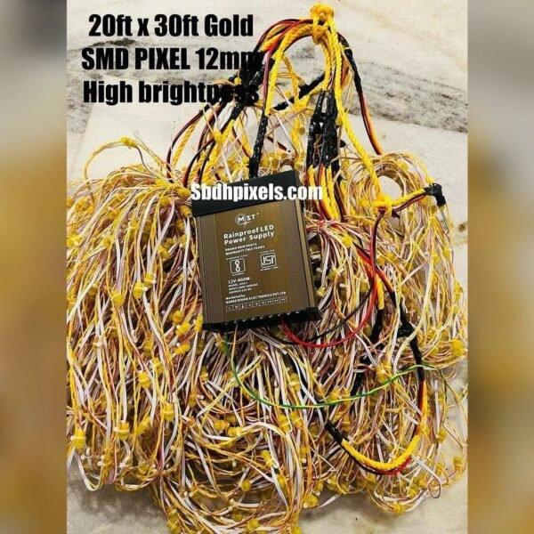 20x30 Ft Gold LED Thoranam with 400W SMPS