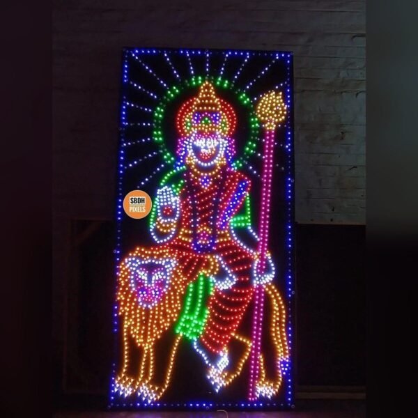 4x8 Ft Durga Mata Pixel LED Board
