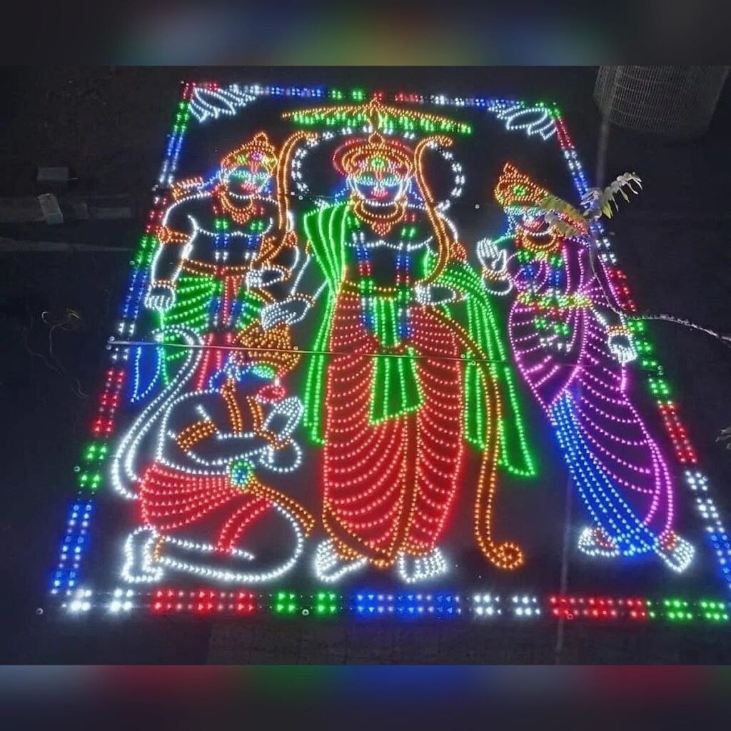 8x12 Ft Ram Darbar Pixel LED Board