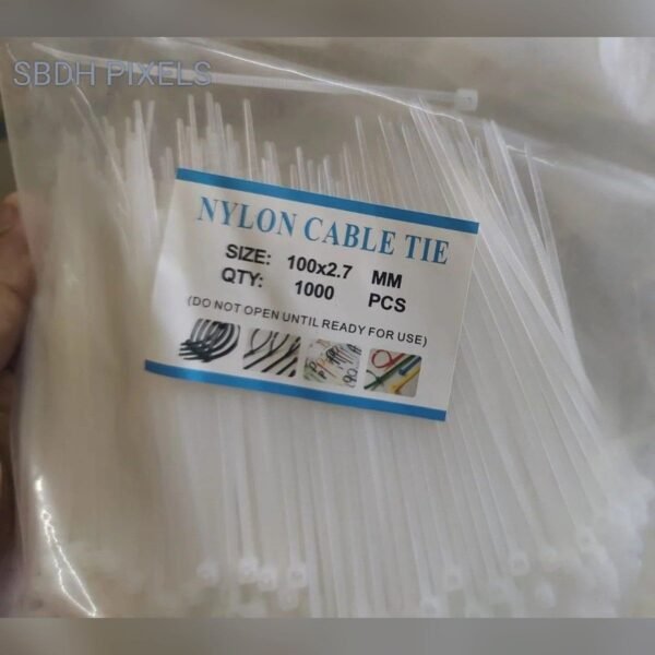 Nylon Cable Ties 100mm, Pack of 1000
